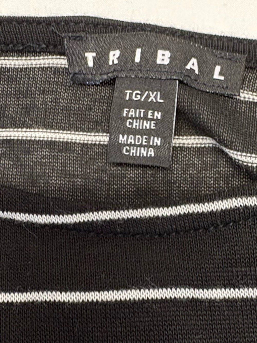 Tribal Fashion-NWT-Black & White Striped Sheer Beach Cover-Up Dress - XL - Picture 7 of 8